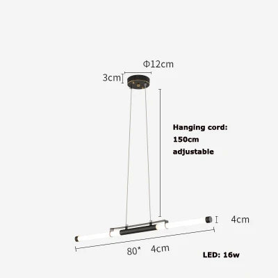 Afralia™ LED Black Gold Designer Chandelier Lighting for Dinning Room