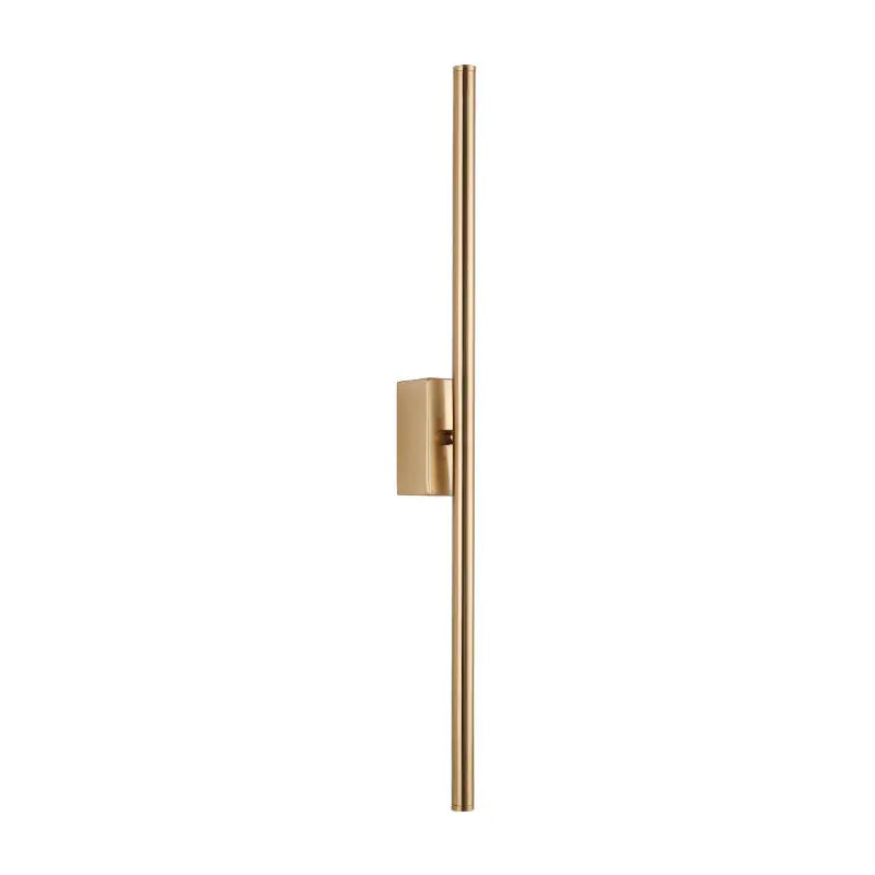 Afralia™ Modern Brass Gold LED Sconce Wall Lamp for Home Hotel Bedroom