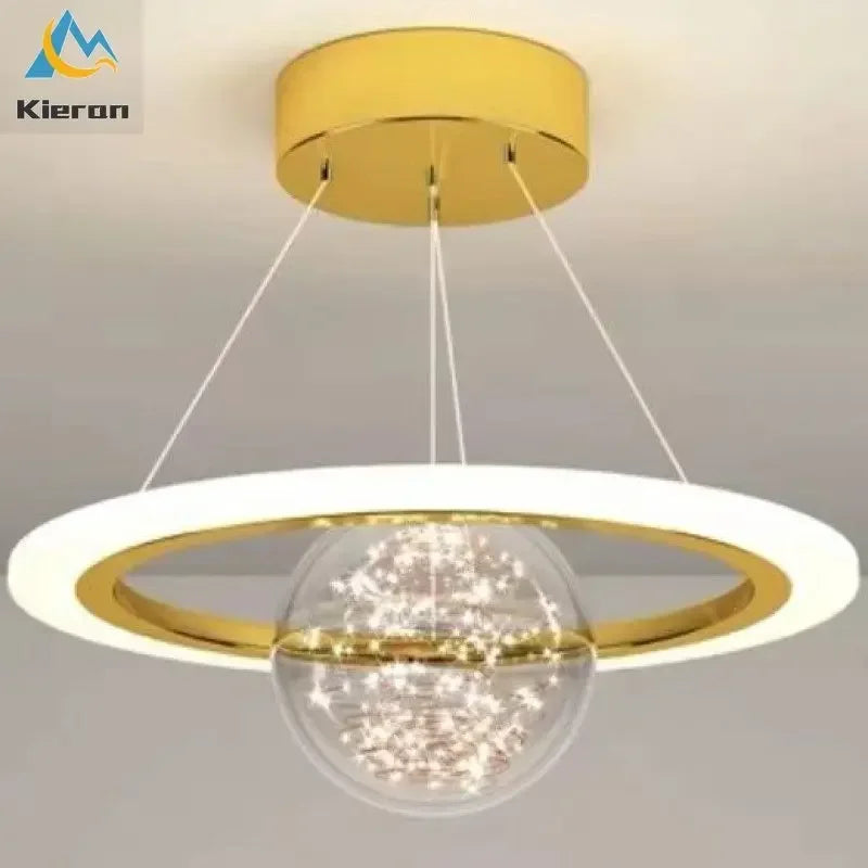 Afralia™ Saturn LED Chandelier: Nordic Modern Creative Lighting for Bedroom, Dining Room, Living Room