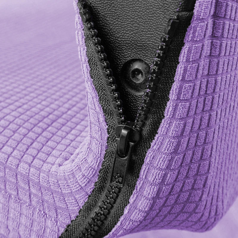 Afralia™ Waffle Grid Chair Cover | Solid Color Fleece Seat Case | Waterproof & Stretch_office Home Chair Protector