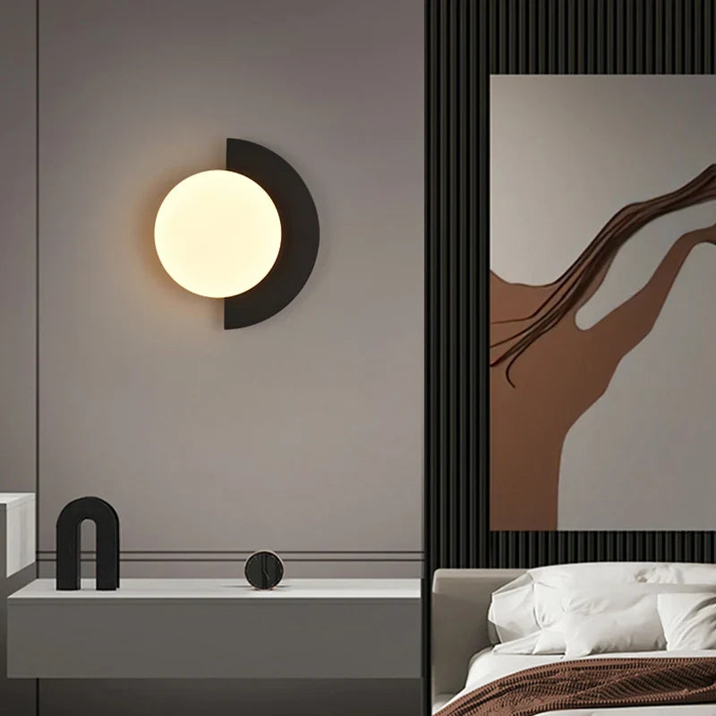 Afralia™ Modern Nordic LED Wall Lamp Sconces for Living Room Bedroom Decor