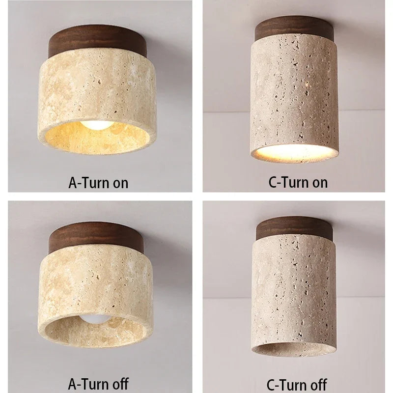 Nordic Marble Ceiling Lamp by Afralia™: Modern LED Techo Lighting for Home Decor