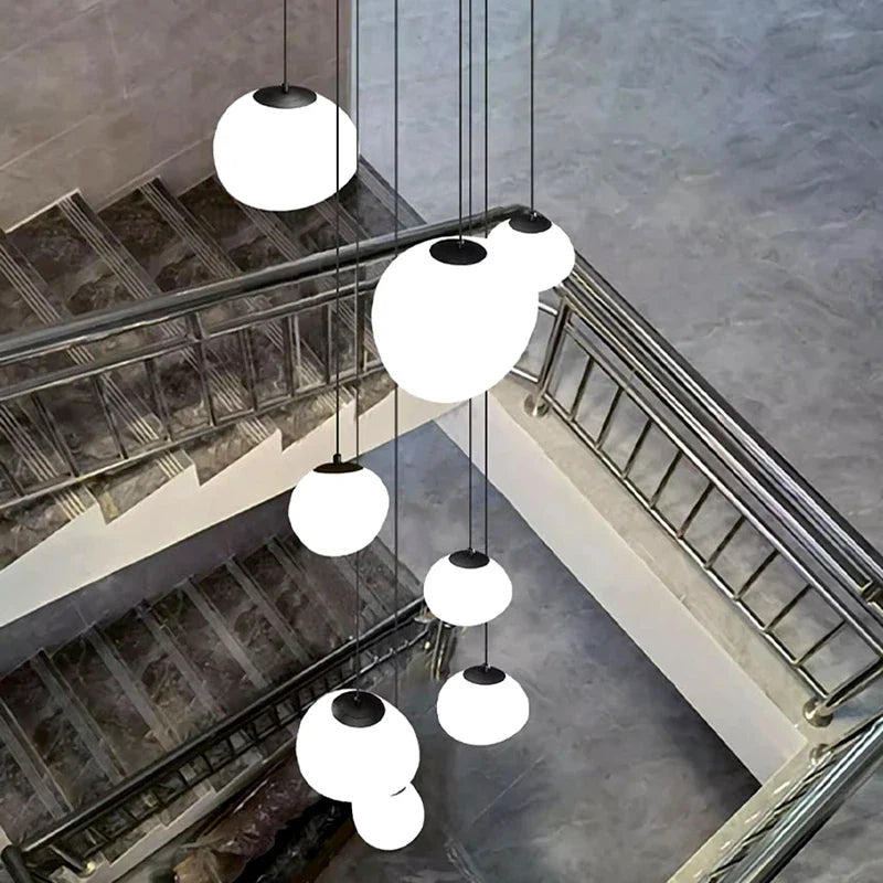 Afralia™ Modern Indoor Pendant Chandelier LED Ceiling Light for Living Room Dining Room