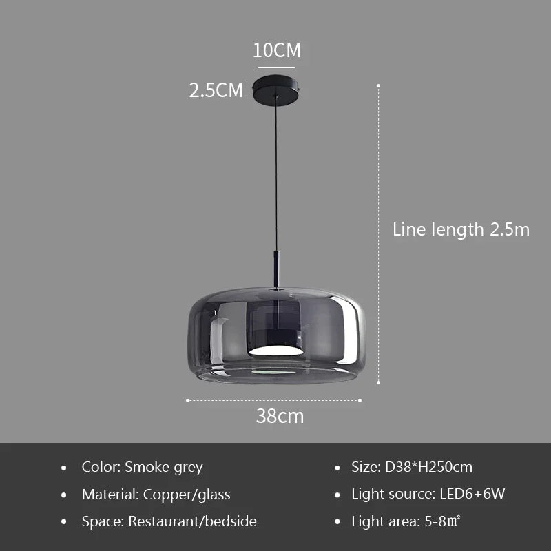 Afralia™ Nordic Glass Pendant Lights Luxury Chandeliers for Modern Restaurant Lighting