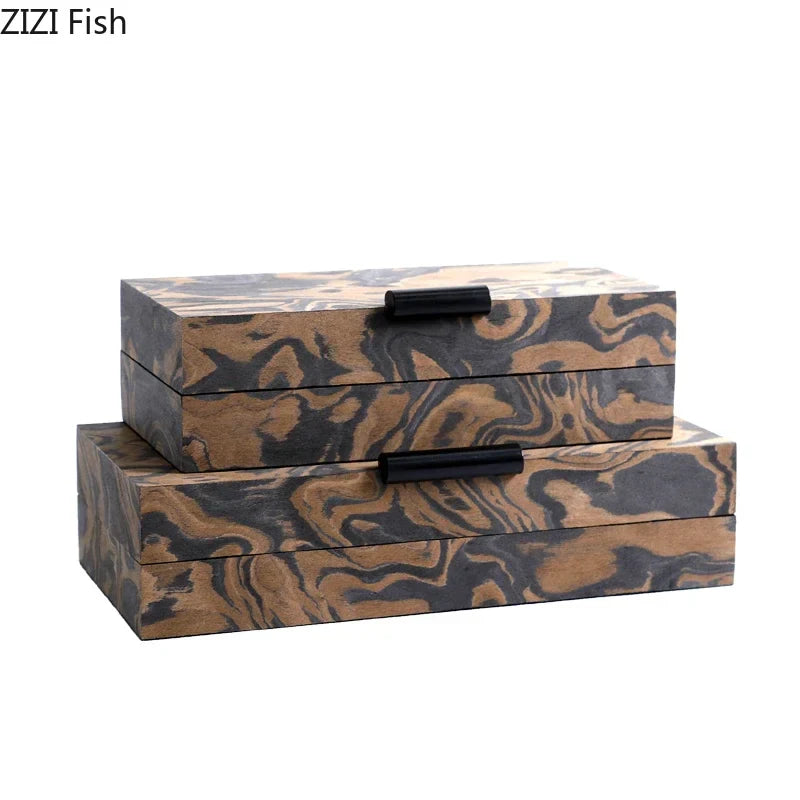 Afralia™ Auspicious Clouds Texture Jewelry Box for Elegant Jewelry Storage