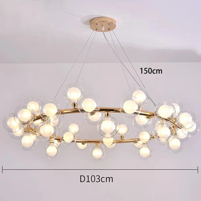 Afralia™ Modern LED Pendant Chandeliers for Indoor Living Room & Dining Room Lighting