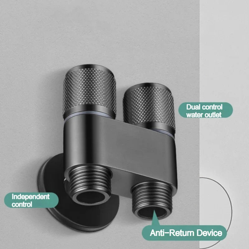 Afralia™ Stainless Steel Bidet Sprayer Set with Dual Button, Two Modes Spray Gun