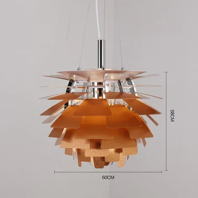 Afralia™ Pinecone LED Pendant Light for Contemporary Décor in Living Room, Bedroom & Cafe