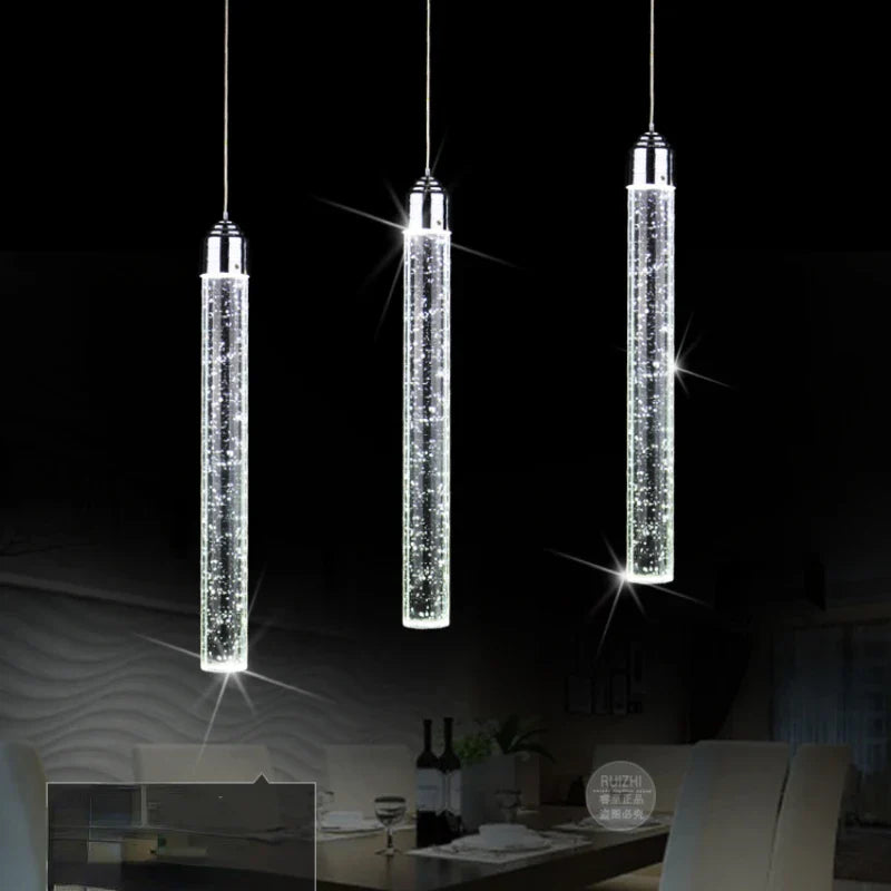 Afralia™ Crystal LED Pendant Light for Dining, Living, Bedroom