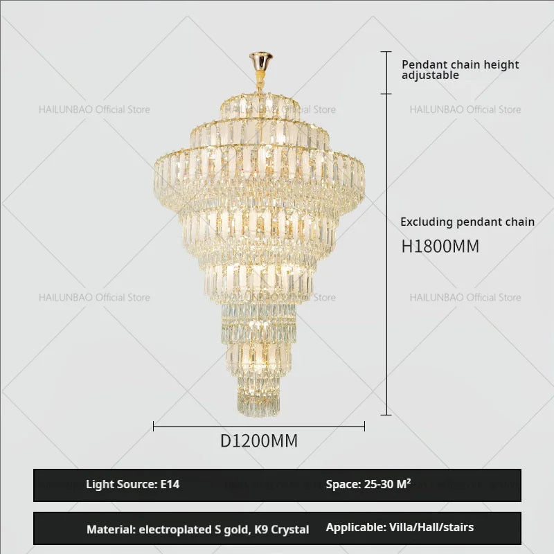 Afralia™ Crystal Hollow Chandelier: Elegant Lighting for European Villa, Hotel Lobby, and Living Room