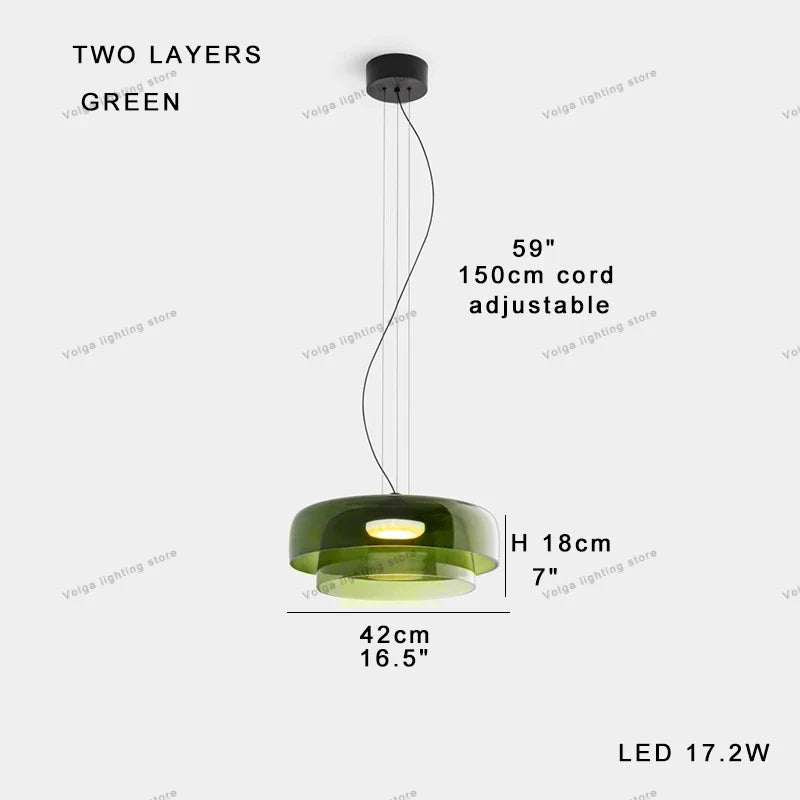 Afralia™ Nordic Glass Pendant Lights - Dimmable LED Ceiling Lamps for Dining Room