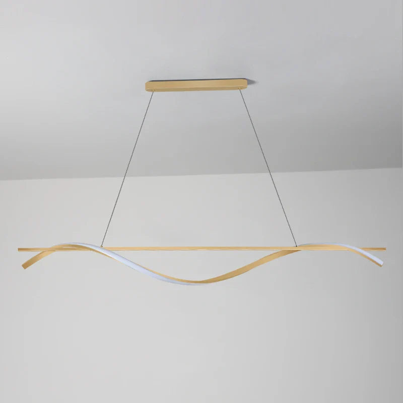 Modern Aluminum Iron Pendant Lamp by Afralia™ - LED Island Dining Light Fixtures