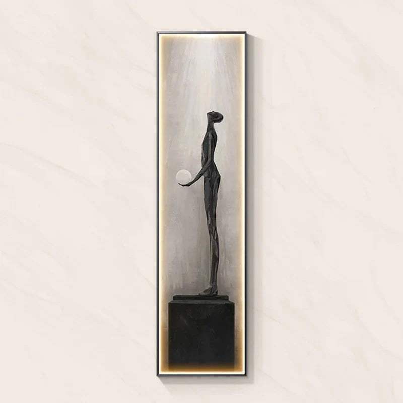 Afralia™ Abstract Art LED Wall Lamp for Home Decor