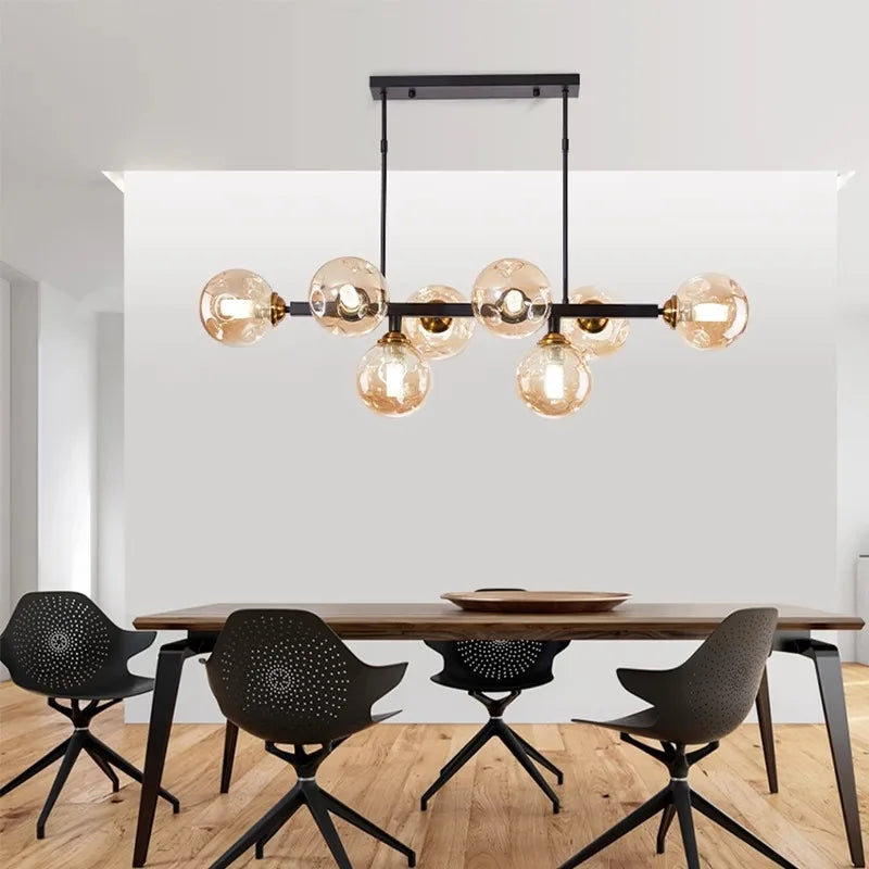 Afralia™ LED Pendant Chandeliers: Modern Indoor Lighting for Living Room and Dining Room