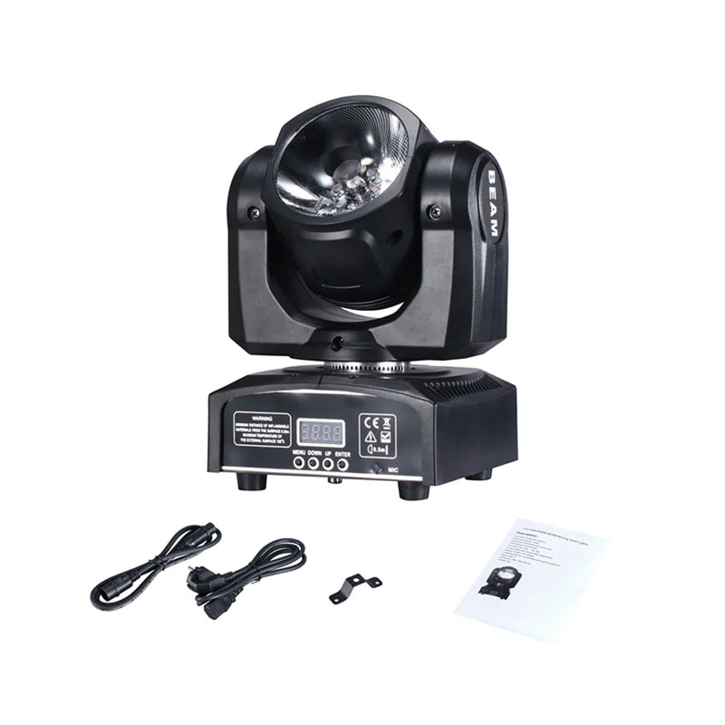 Afralia™ 65W RGBW Beam LED Moving Head Light for Super Bright Disco Party