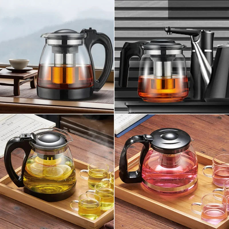 Afralia™ Glass Teapot - Large Capacity Filter Kung Fu Tea Set