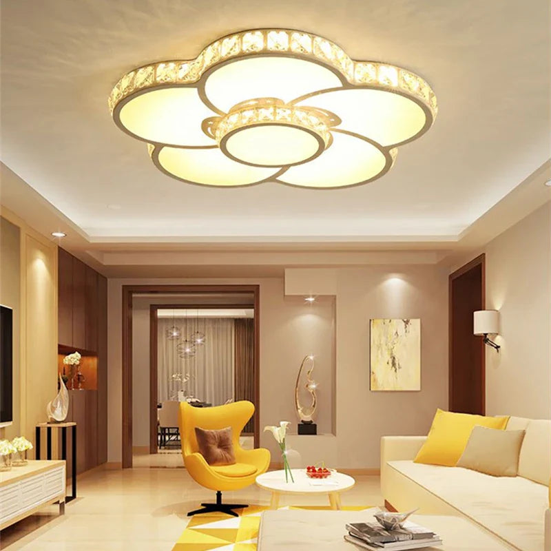 Afralia™ Flower Dream LED Ceiling Lamp for Bedroom, Kitchen, Study, and Coffee Shop