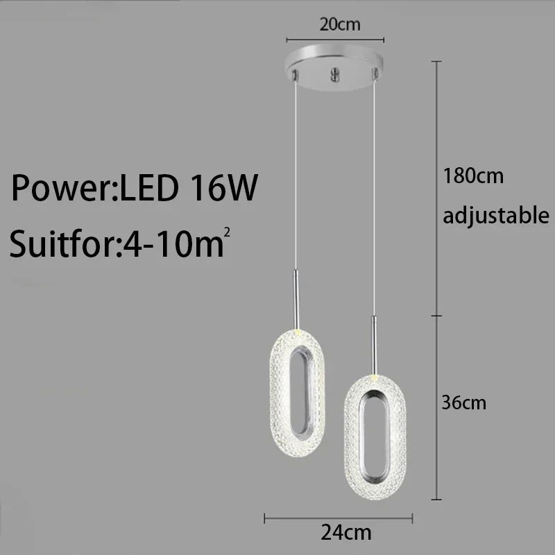 Afralia™ Modern Bedside Chandelier Wall Lamp Ceiling Light Pendant Luminaires