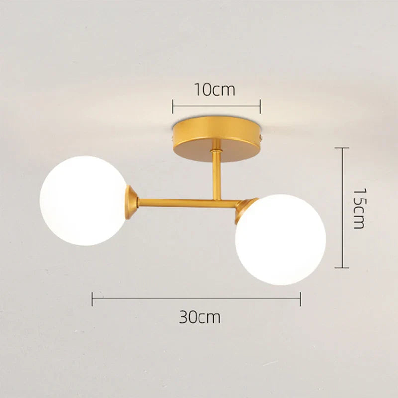 Afralia™ Nordic Ball LED Ceiling Lamp for Home Decor & Interior Lighting