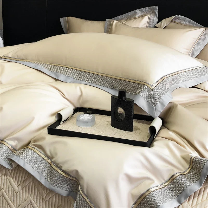 Afralia™ Luxury Embroidery Bedding Set - Premium Duvet Cover, Bedspread, Pillowcases