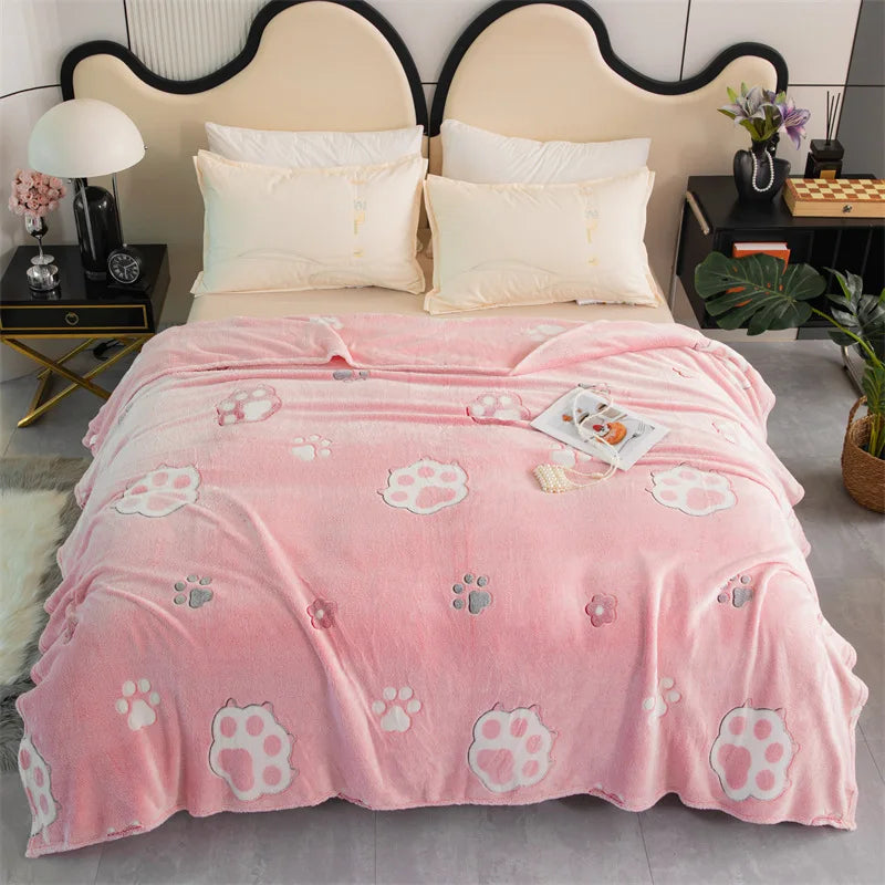 Afralia™ Snowflake Velvet Sofa Cover: Soft Jacquard Flannel Blanket for Spring & Autumn