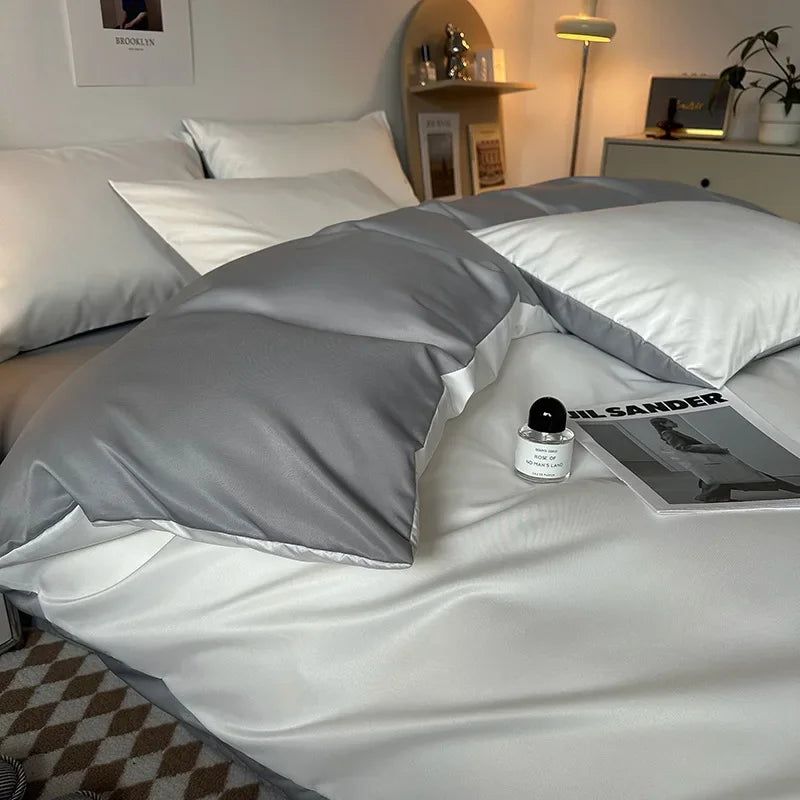 Afralia™ Summer 2025 Nude Skin-Friendly Bed Sheet Set for Double-Sided Sleeping