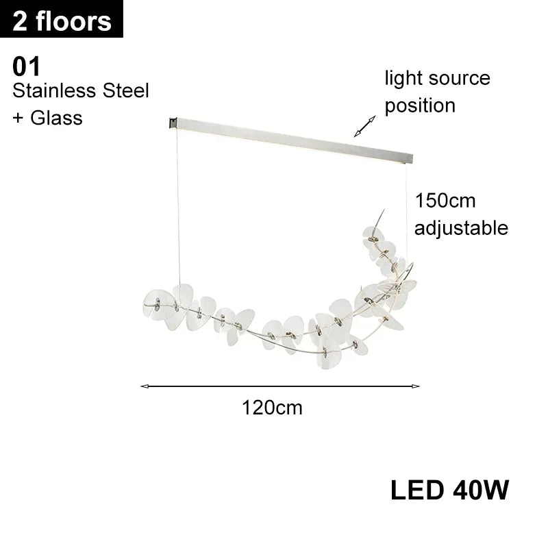 Afralia™ Postmodern Clear Glass Ceiling Pendant Lights | Elegant LED Dimmable Lamps