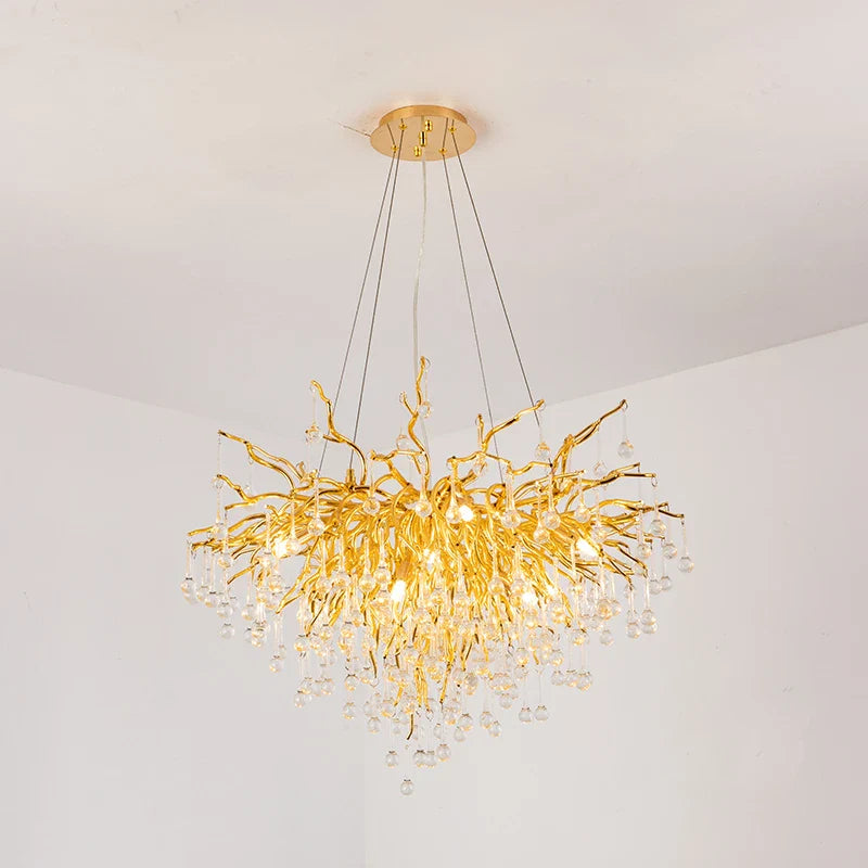 Afralia™ Crystal Chandelier: Modern LED Luxury for Living Room Decor & Lighting