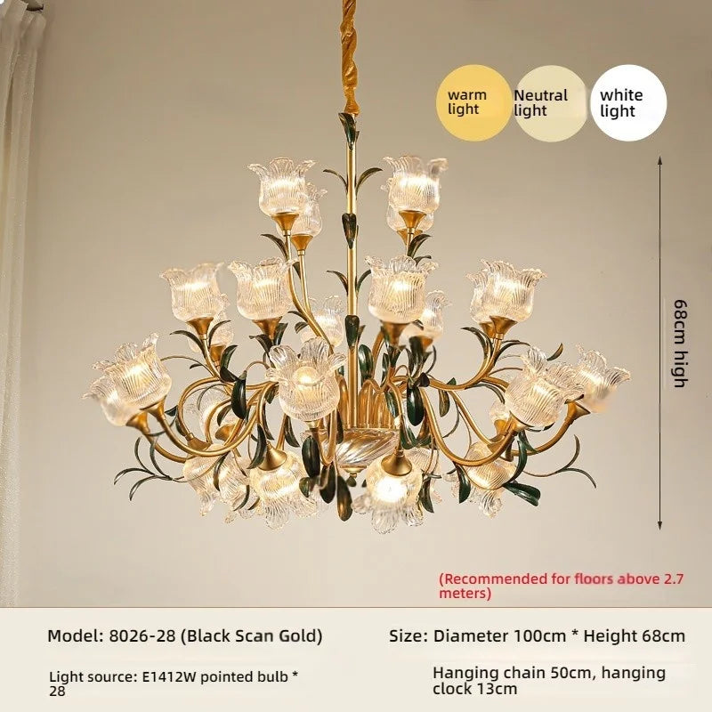 Afralia™ French Retro Crystal Pendant Light for Mid-Range Luxury Living Room