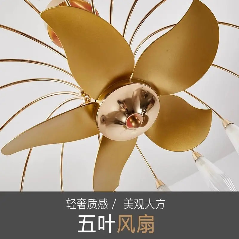 Afralia™ Ceiling Fan Lights with LED, Modern Indoor Lighting for Living Room, Bedroom, Dining Room