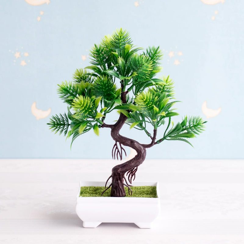 Afralia™ Artificial Bonsai Tree Potted Plant for Home, Hotel & Garden Decor