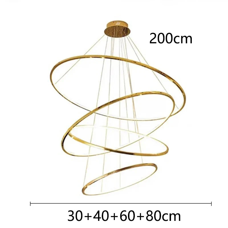 Nordic Stair Chandelier Afralia™ Pendant Light for Living Room Dining Room Lighting