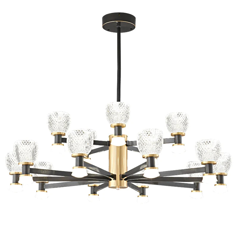 Afralia™ Post-Modern Living Room Chandelier: Creative & Warm Lighting for Luxurious Home Decor