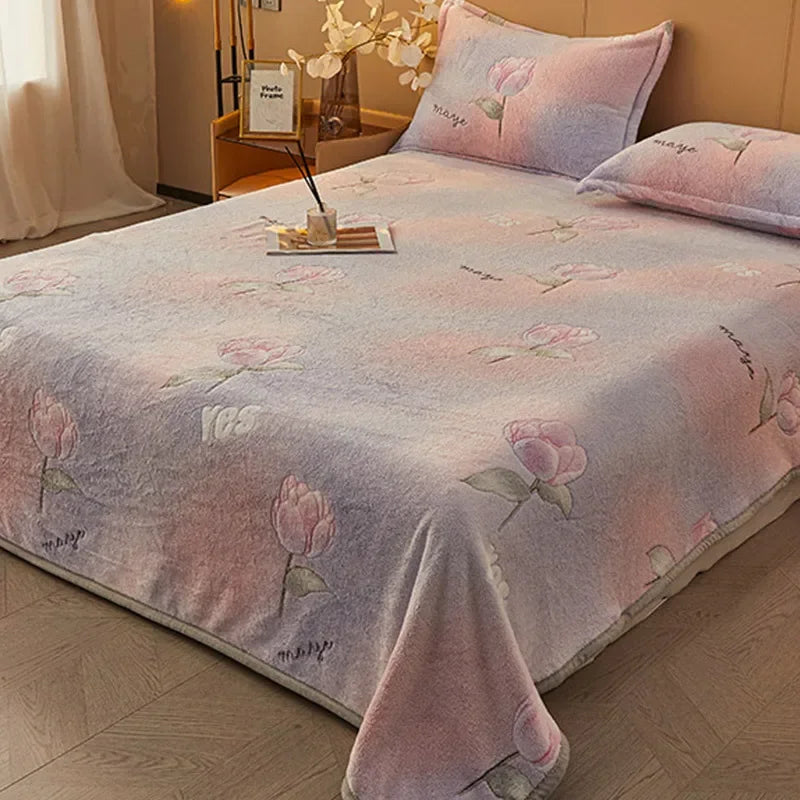 Afralia™ Cartoon Flannel Blanket: Cozy All-Season Sofa Cover & Bed Sheet