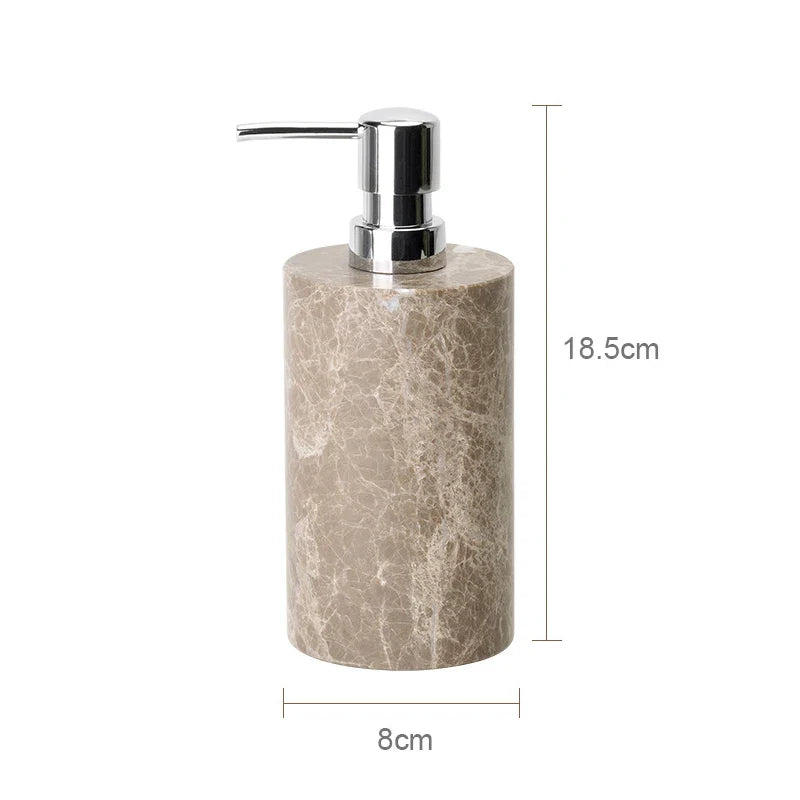 Afralia™ Marble Bathroom Accessories Set Soap Dish Soap Holder Vanity Tray