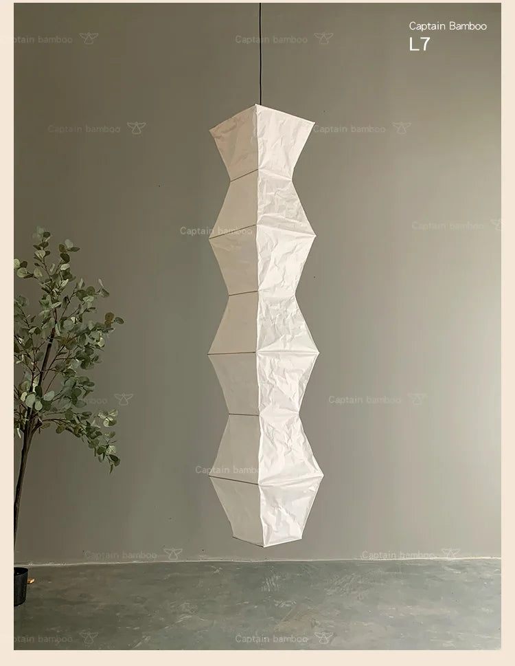 Afralia™ Noguchi Rice Paper Pendant Lights for Home Decor and Living Room