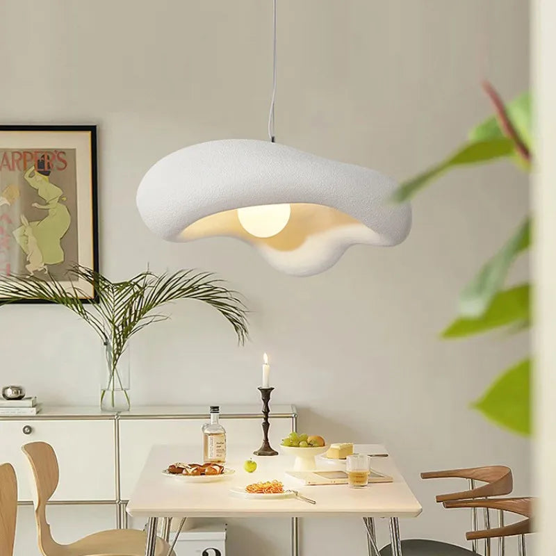 Afralia™ Creamy Style Wabi Sabi G9 LED Pendant Lights - Home Decor Hang Lamp