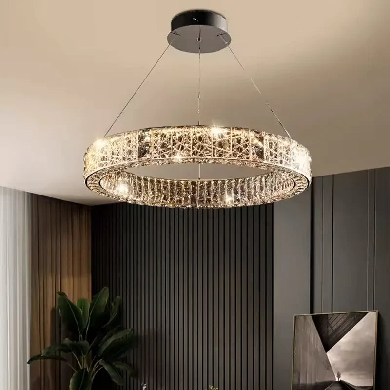 Afralia™ LED Crystal Chandelier: Modern Luxury Lighting for Stylish Home Decor