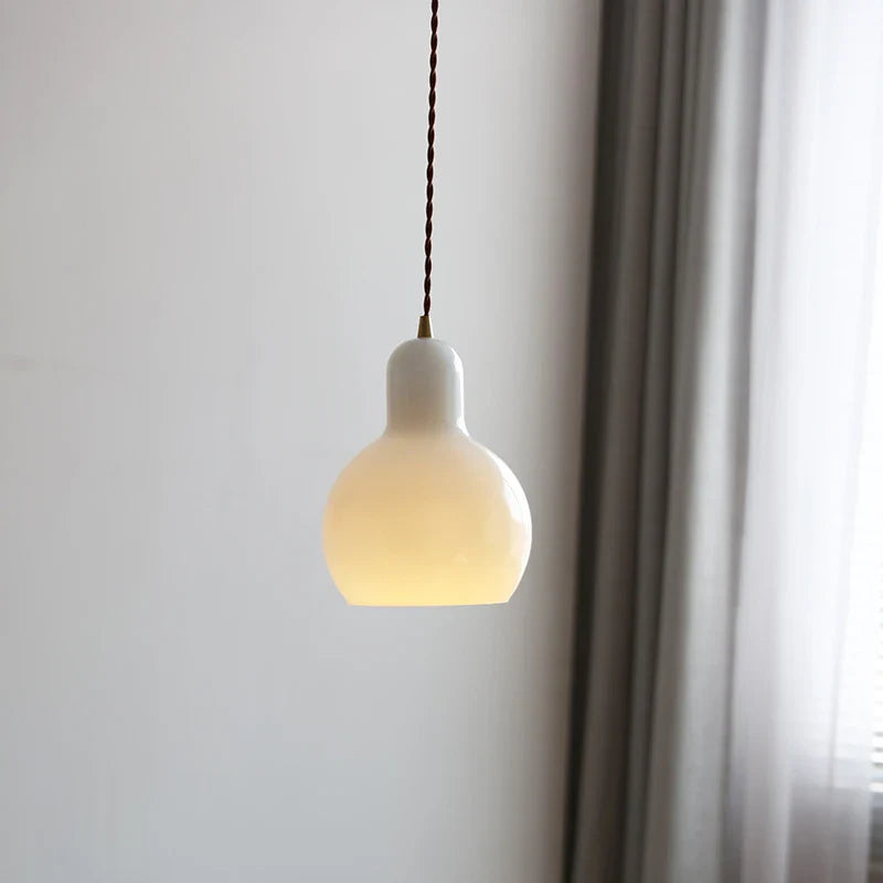 Afralia™ Glass LED Pendant Lamp | Adjustable Nordic Hanging Light