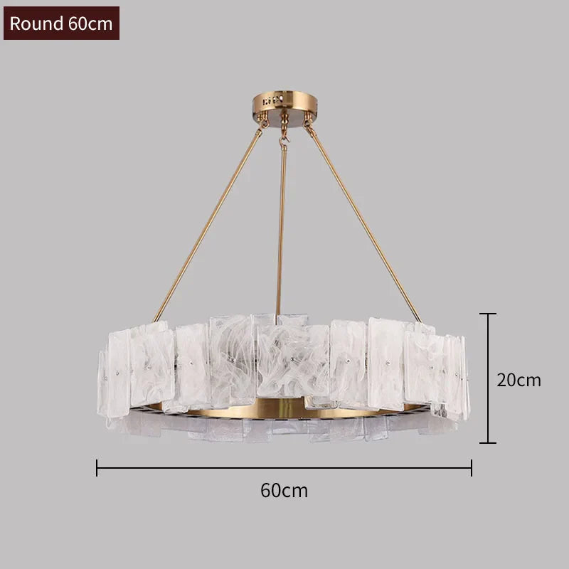 Afralia™ Cloud Glass Chandelier LED Pendant Light for Parlor Bedroom Dining Room.