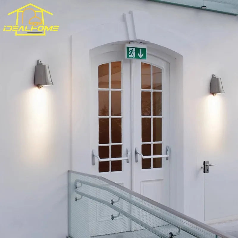 Afralia™ Vintage LED Wall Lamp Horseshoe Design, Waterproof, E27 for Bedroom, Cafe