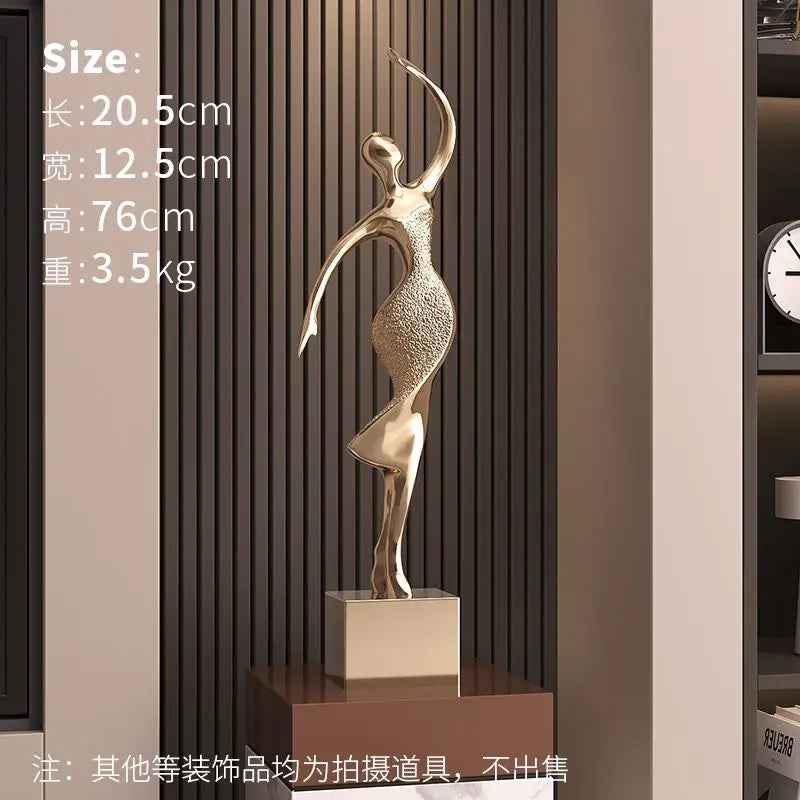 Afralia™ Abstract Figure Art Sculpture: Luxury Living Room Decor & Housewarming Craft