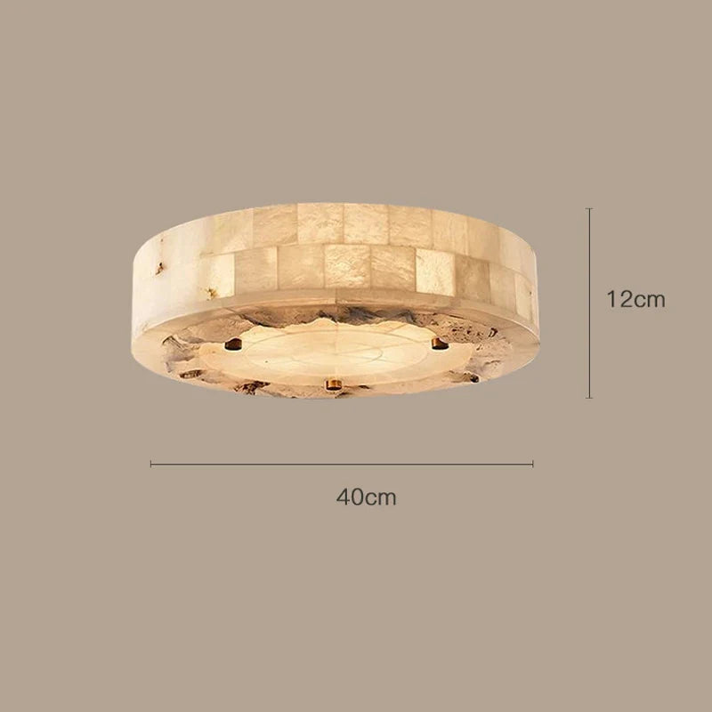 Afralia™ Marble Ceiling Lamp 30CM 40CM Bedroom Living Dining Room Pendant Light