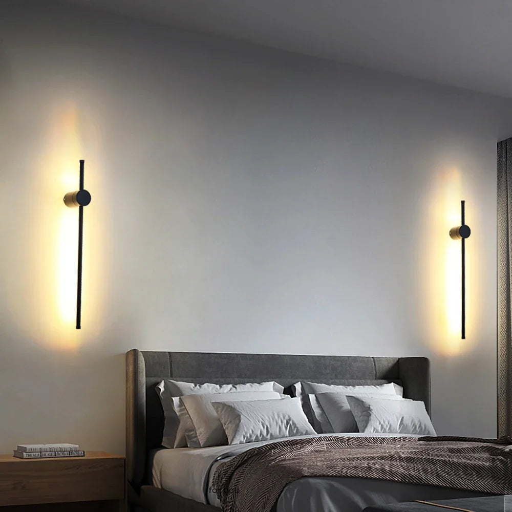 Afralia™ Modern LED Indoor Wall Lamp Touch Switch Sconce Light for Living Room Home Decor