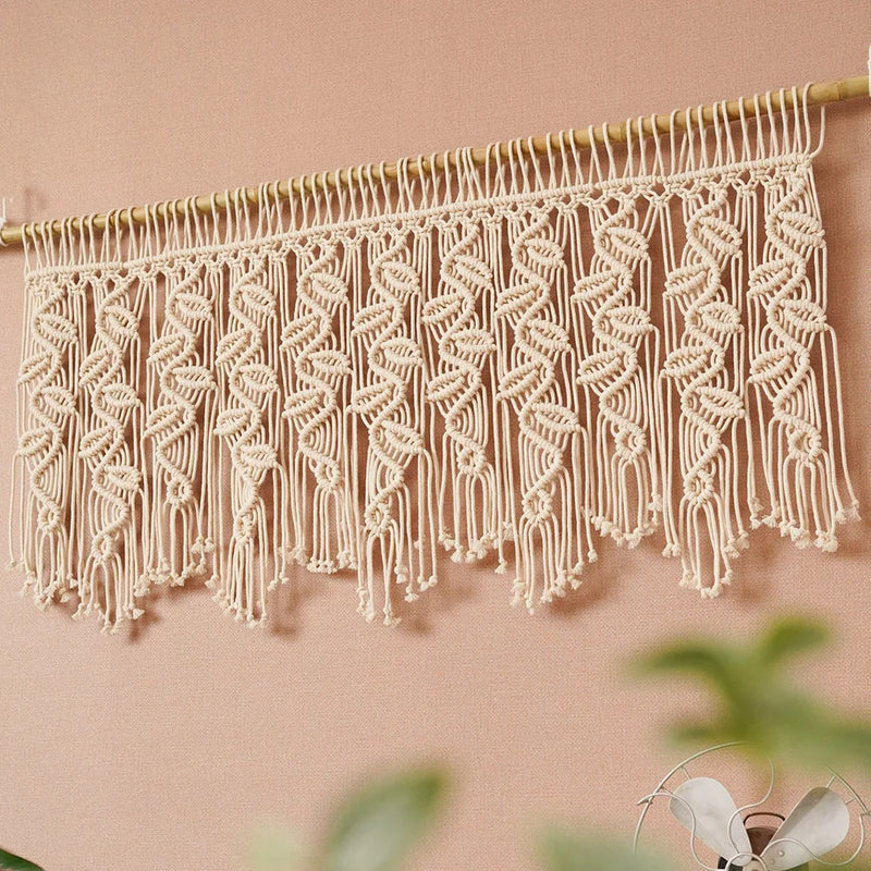 Afralia™ Boho Macrame Tapestry Curtain for Stylish Home Decor