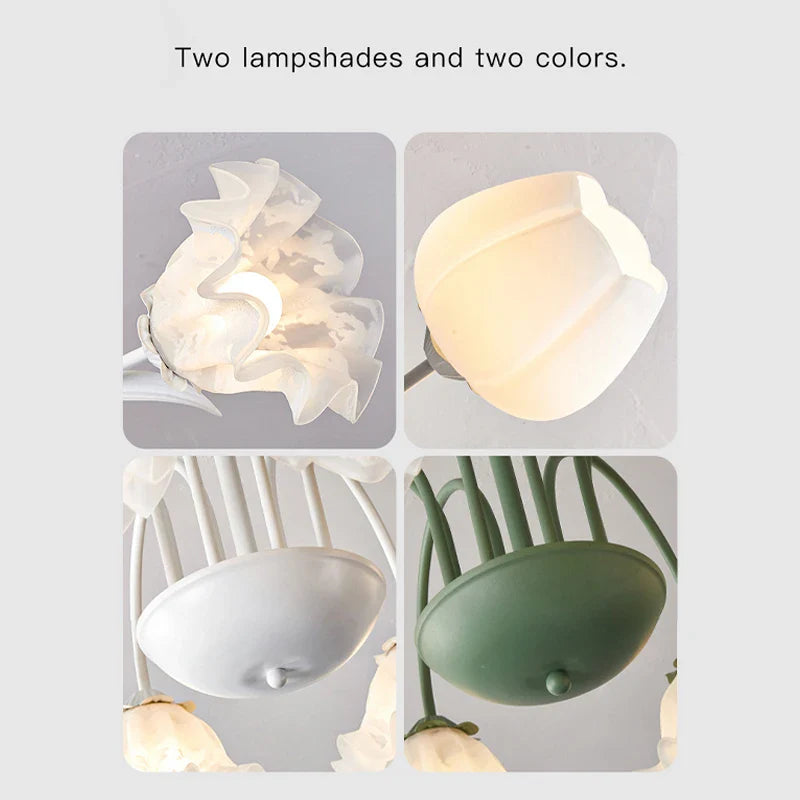 Afralia™ 2024 Modern Green White Chandelier Ceiling Hanging Lamp for Living Room Dining Bedroom