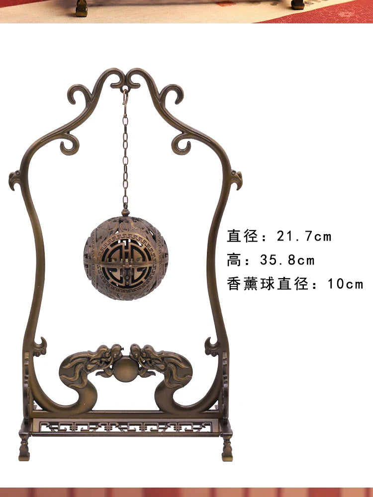 Afralia™ Dragon Alloy Incense Burner: Zen Home Decor & Christmas Gift
