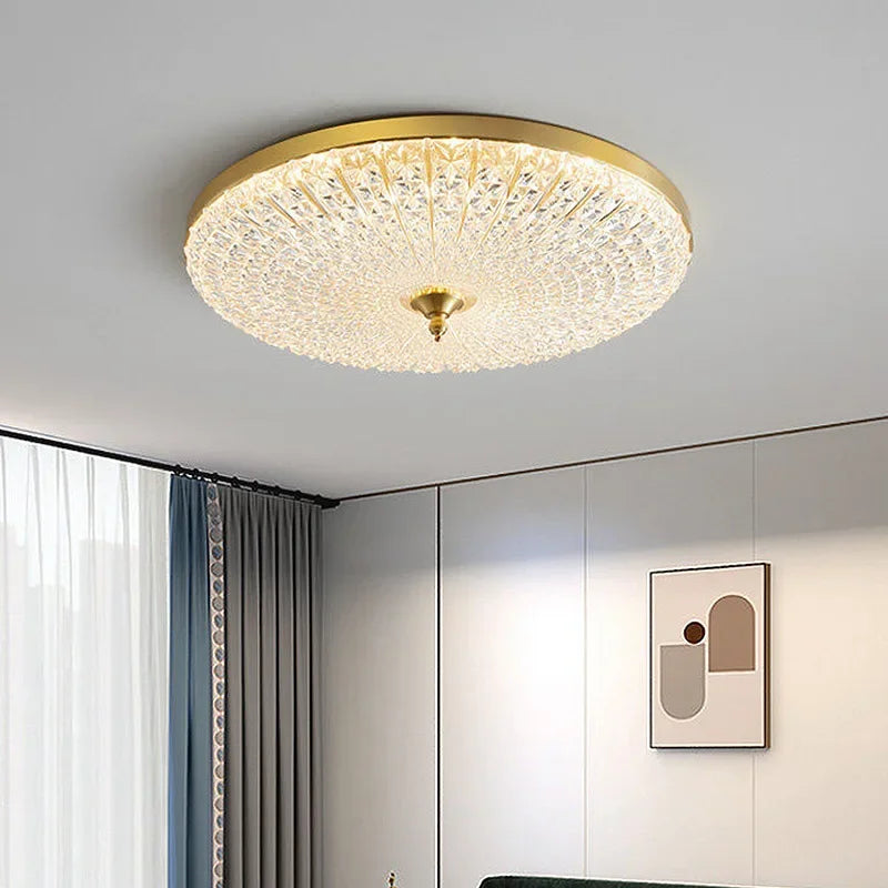 Afralia™ Nordic Master Bedroom LED Crystal Ceiling Lamp - Luxury Modern Room Lighting