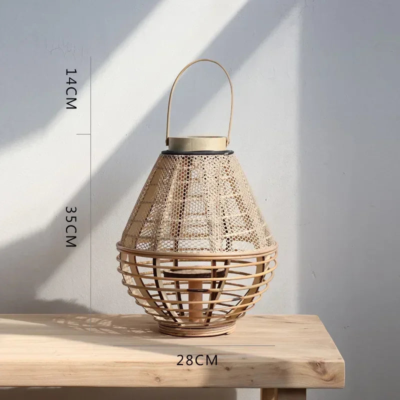 Afralia™ Wooden Lantern Candle Holder Nordic Style Patio Garden Decoration Furniture