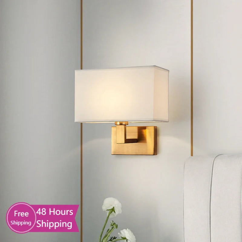 Afralia™ Modern Nordic Wall Sconce Lights for Hotel Bedroom Bedside Decoration